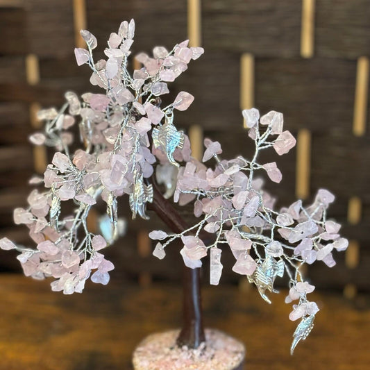 Arbre du bonheur QUARTZ ROSE GANESH 22 cm - 2