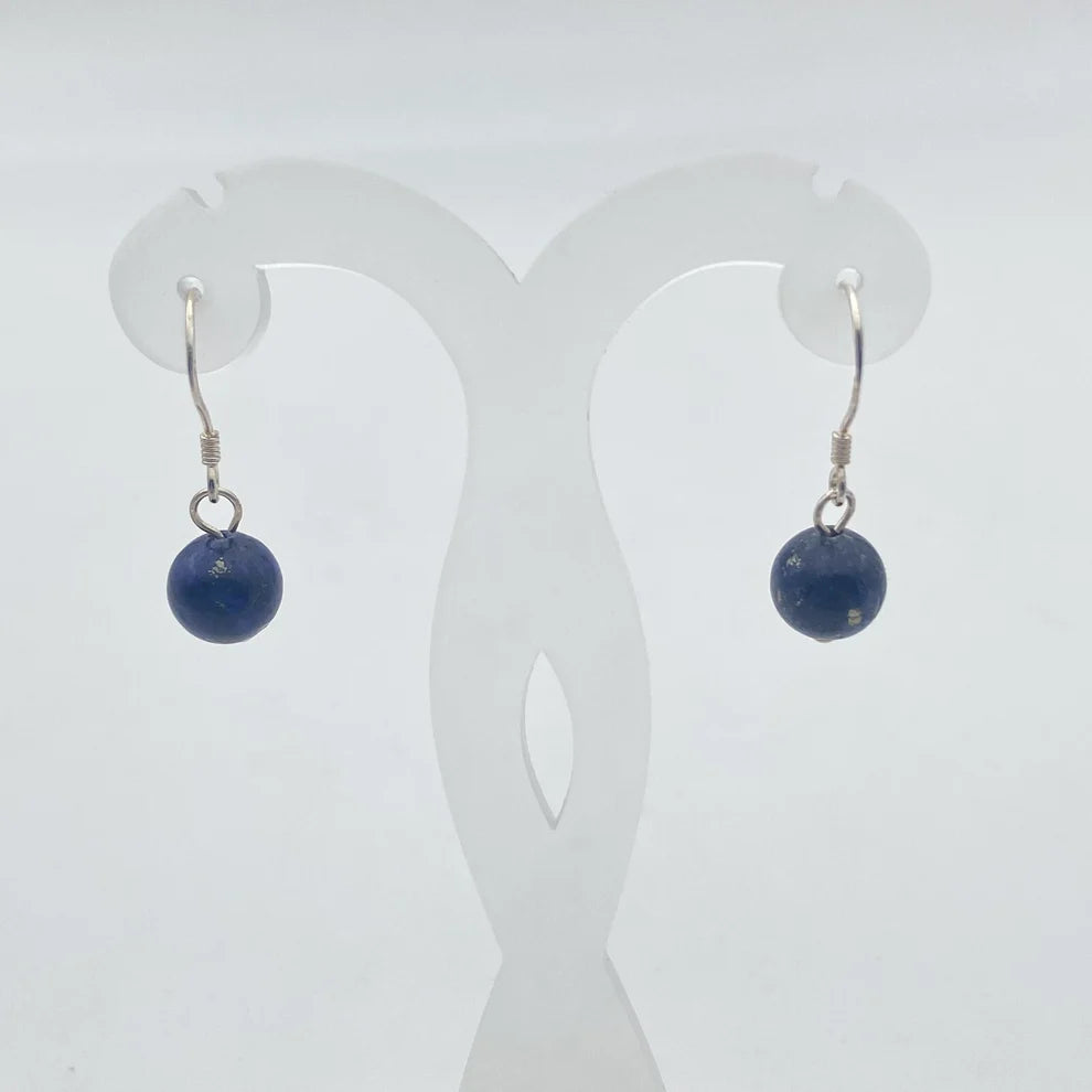 Boucles d'oreilles Argent 925 - Perles Lapis Lazuli
