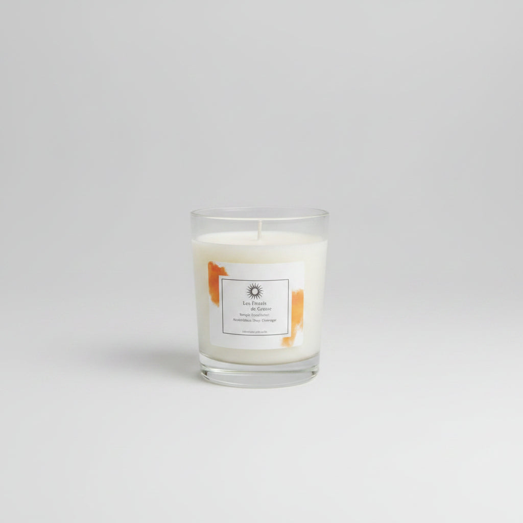 Bougie de Grasse Ambre fleur d'oranger