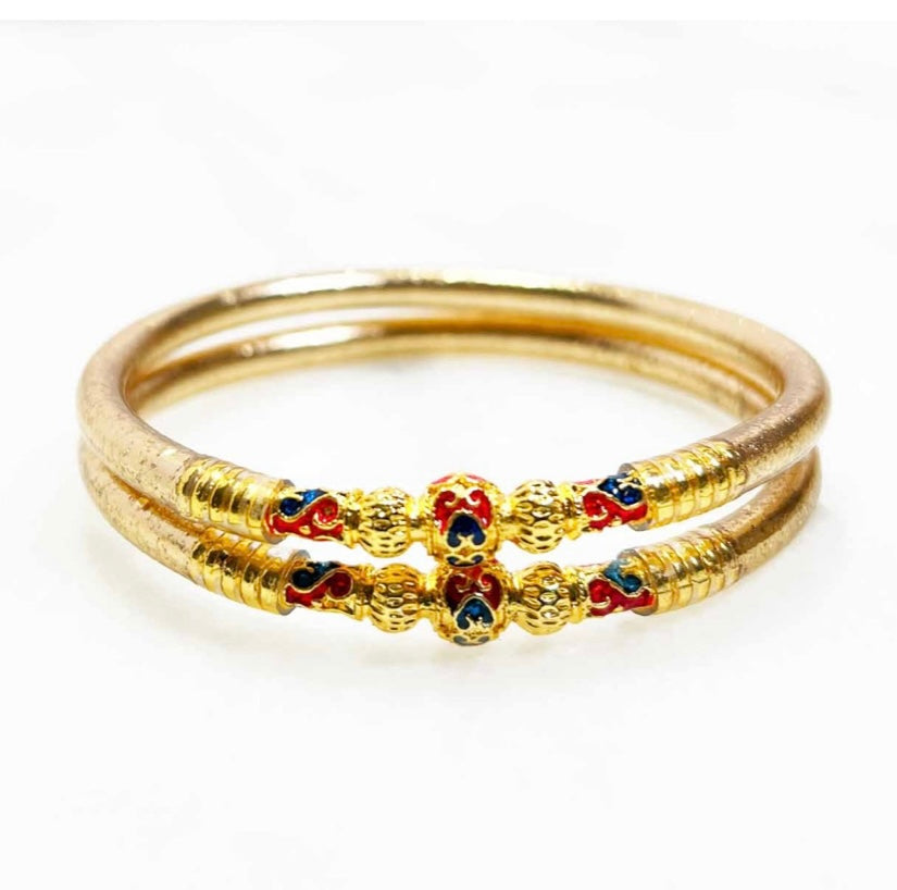 Bracelet Bouddhiste Blue SUKHOTHAI Champagne 62 mm