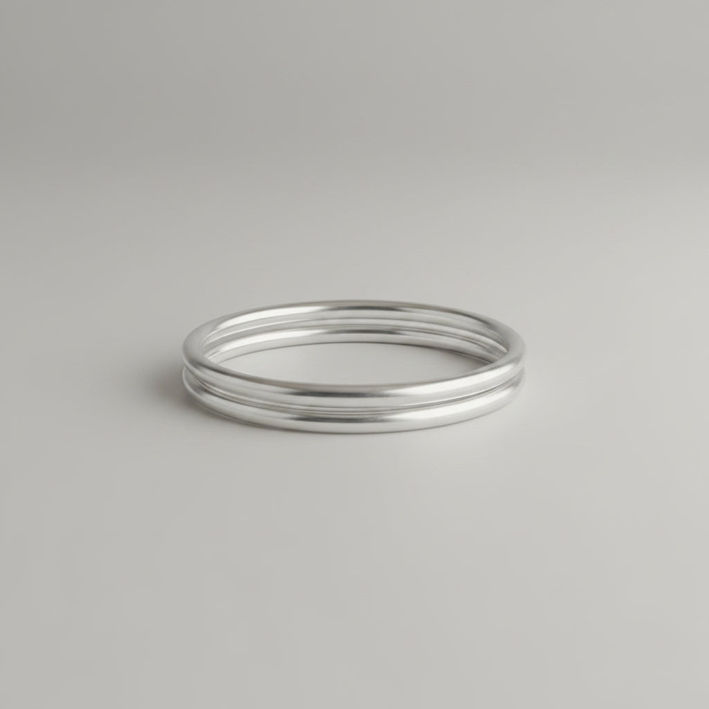 Bracelet Bouddhiste épais Silver