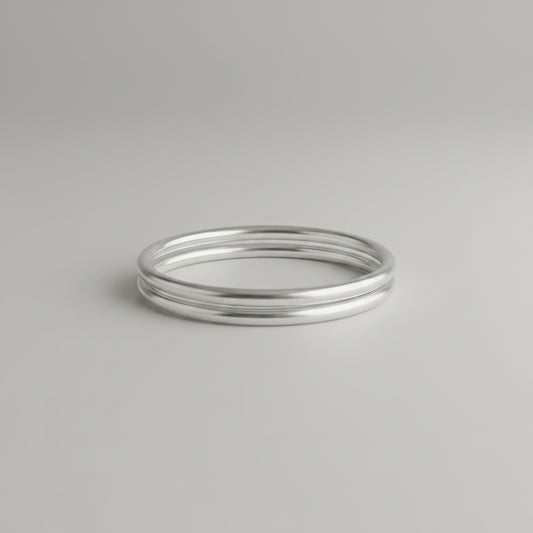 Bracelet Bouddhiste épais Silver