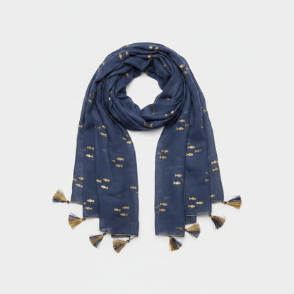 Foulard pareo coton poissons