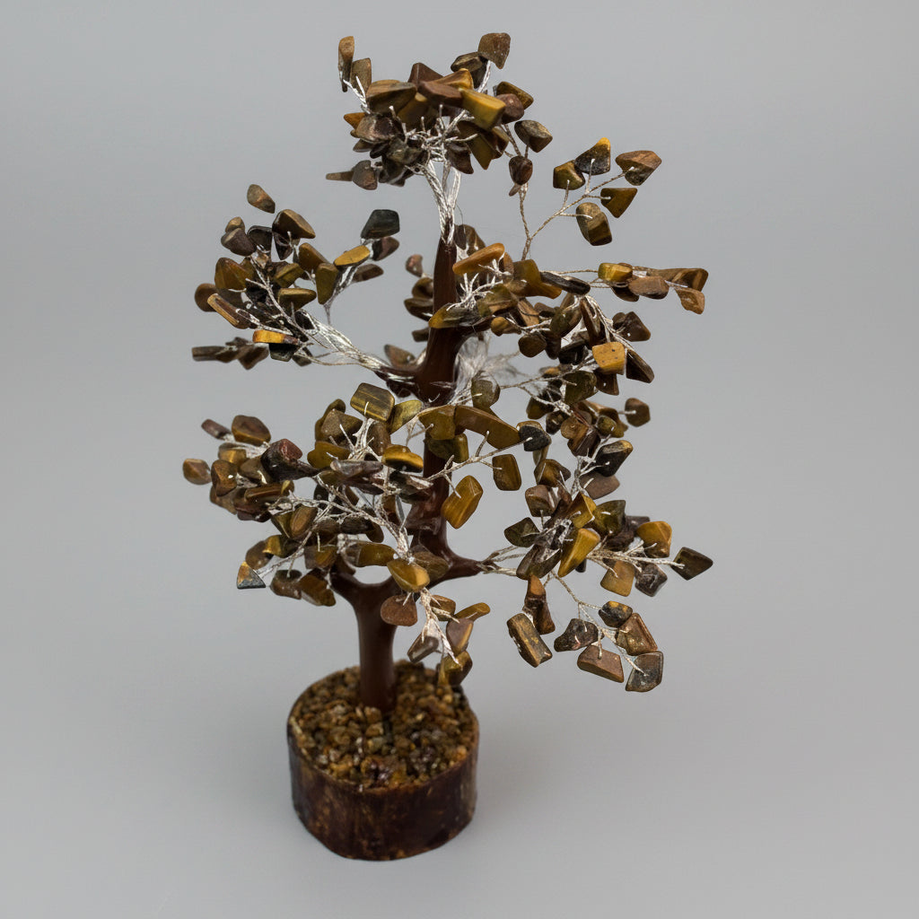 Arbre du bonheur oeil de tigre 22 24 cm