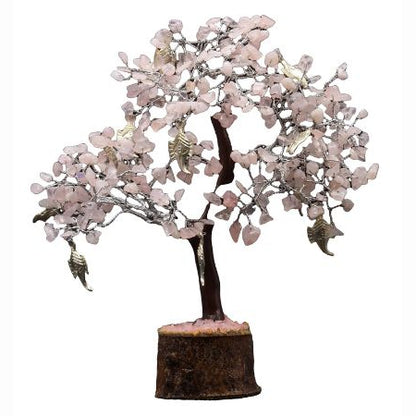 Arbre du bonheur QUARTZ ROSE GANESH 22 cm