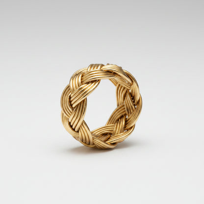 Bracelet Bouddhiste véritable Manchette Ultra Large - Light Gold