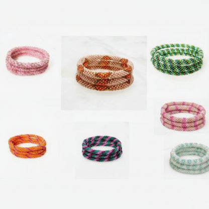 Bracelets nepalais en perles