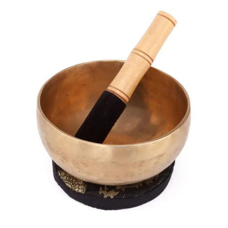 Ensemble bol tibetain  15 cm avec maillet et coussin