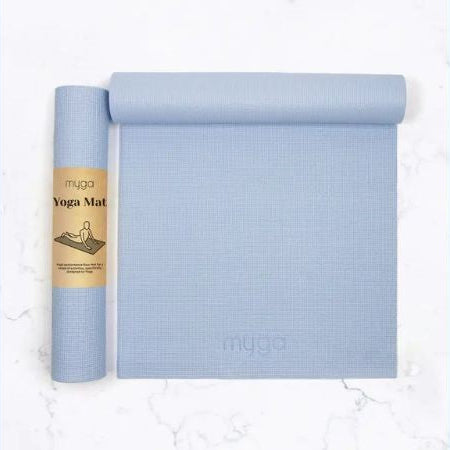 tapis yoga bleu