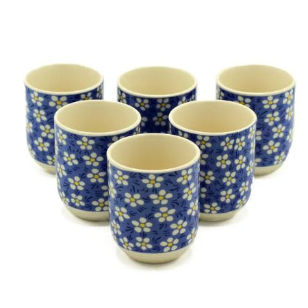 tasse marguerites bleue